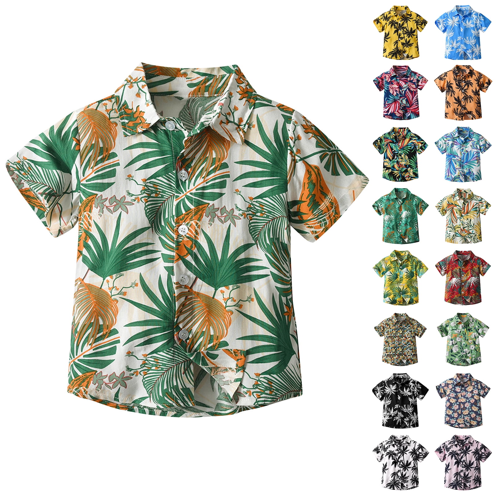 Men's Hawaiian Shirt - Tropical Printed Short Sleeve Button Down | Aloha Beach Shirt For Summer & Vacations - View #9