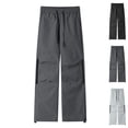 thumbnail image 1 of JTSRKL Classic Waterproof Cargo Pants for Men Windproof Zip Pockets Wide Leg Loose Outdoor Bottoms Hiking Daily Versatile Camping Trousers, 1 of 7