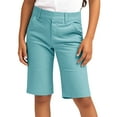 thumbnail image 1 of JTSRKL Cute Girls Bermuda Shorts Trendy 2025 Casual Summer High Waisted Chino Uniform Shorts Straight Leg Hiking Vacation Outfits Sky Blue 13-14 Years, 1 of 8