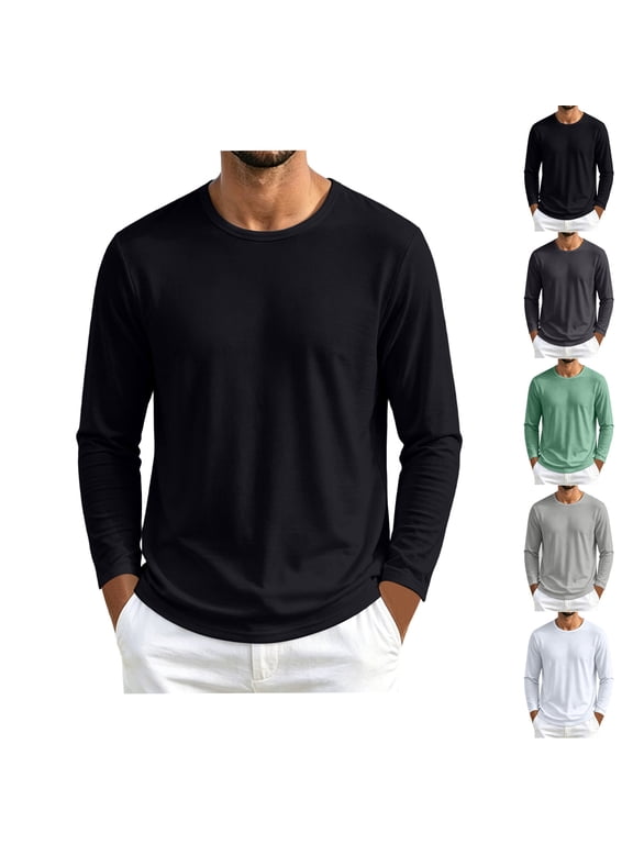 Long Sleeve Mesh Fabric Shirts for Men Soft Moisture Wicking Basic Lightweight Tshirts Breathable Casual Athletic Fast Dry Tops
