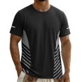 thumbnail image 1 of JTSRKL Men's Summer Ice Silk Athletic T-Shirt Cooling Breathable Quick Dry Tops Short Sleeve Running Training Sports Casual Muscle Tees, 1 of 6