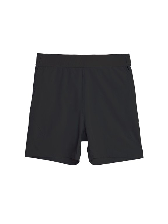 Mens Linerless Training Shorts Soft Breathable Sport Bottoms Gym Running Summer Training Lightweight Active Daily Vacation Pants Black L