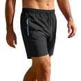 thumbnail image 1 of JTSRKL Mens Quick Dry Swim Trunks Zip Pocket Beach Shorts Drawstring Elastic Waist Shorts Loose Relaxed Summer Swim Sport Casual Bottoms, 1 of 6