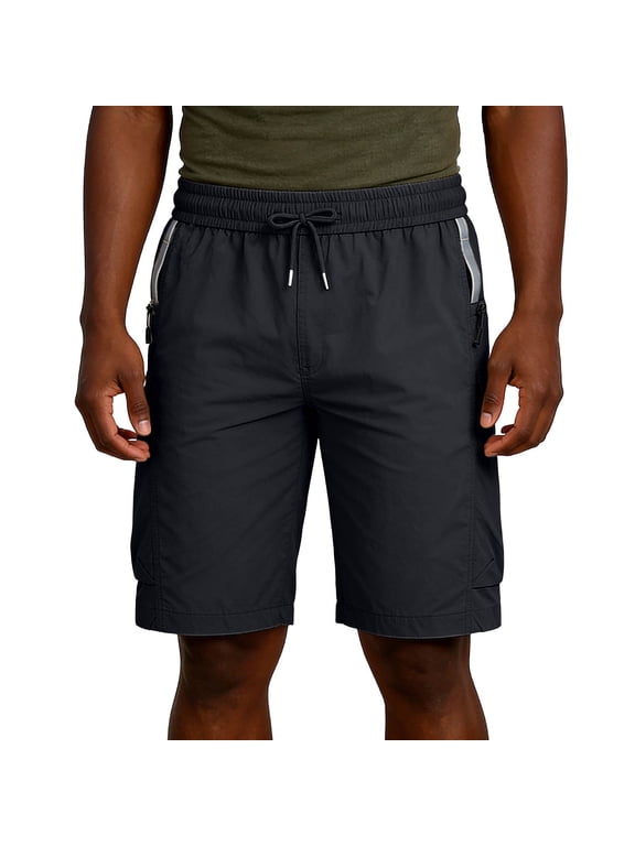 Quick Dry Swim Trunks for Men Linerless Drawstring Elastic Waist Stretchy Pants Pockets Beach Summer Cooling Casual Bottoms