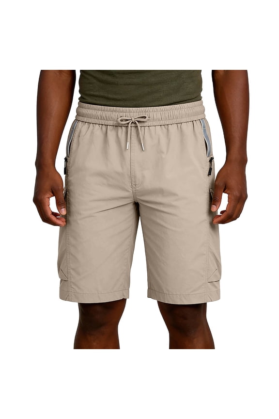 Quick Dry Swim Trunks for Men Linerless Drawstring Elastic Waist Stretchy Pants Pockets Beach Summer Cooling Casual Bottoms