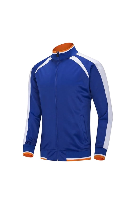 Stand Collar Track Jackets for Men Full Zip Breathable Stretchy Flex Running Outdoor Tops Workout Relaxed Fit Daily Comfort Training Coats