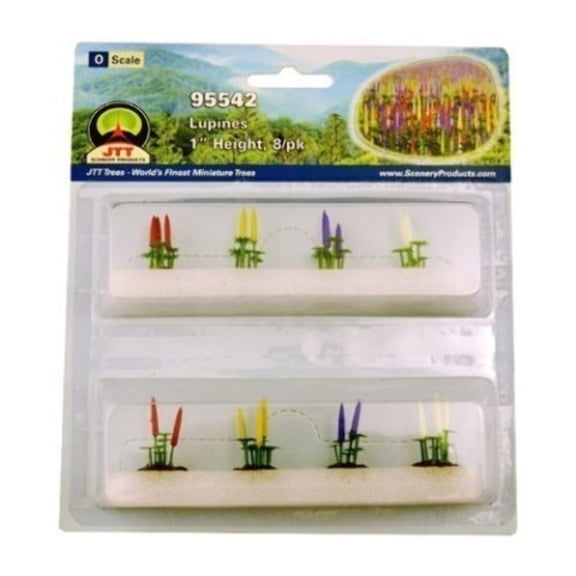 JTT Scenery Products - O Lupines, 1" tall (8)
