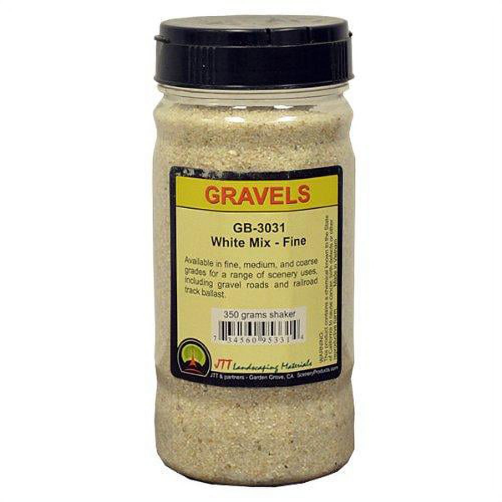 JTT Scenery Products Ballast and Gravel, White Mix, Fine