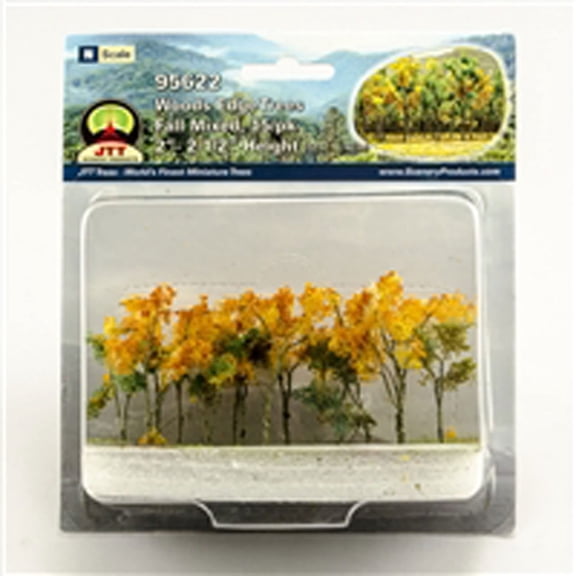 JTT Scenery Products Woods Edge Trees Fall Mixed 2-2.5 15 JTT95622 Train Scenery Non Scale