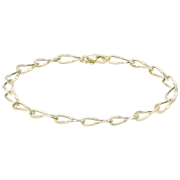 JTV 10K Yellow Gold Mariner Link Bracelet