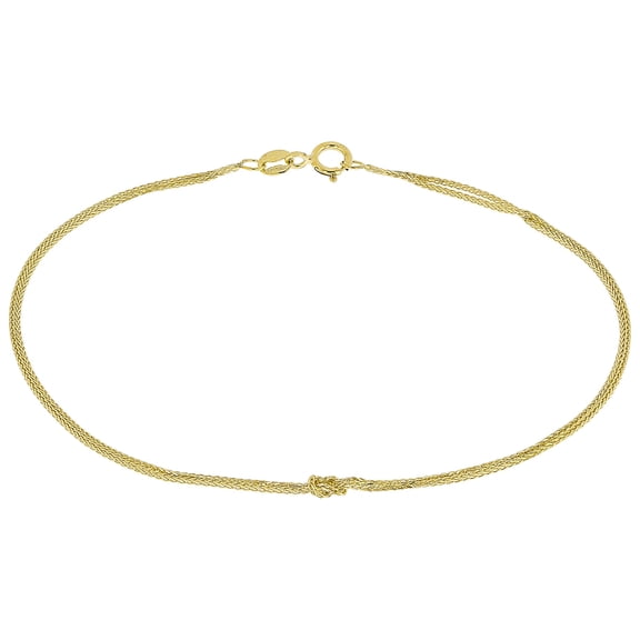 JTV 10k Yellow Gold 0.80mm Spiga Knot Bracelet