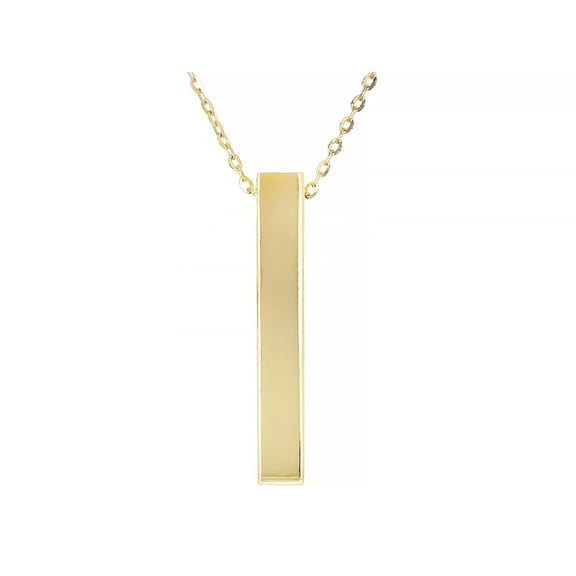 JTV 10k Yellow Gold Engravable 17-18" Necklace