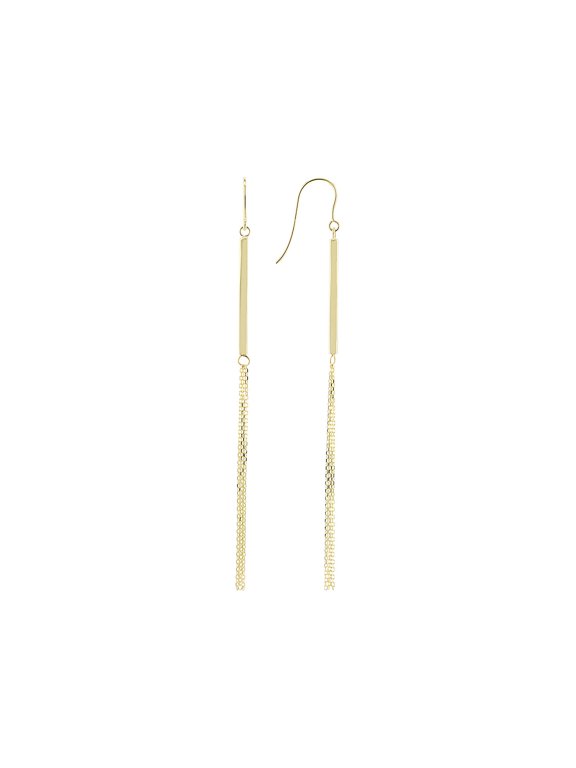 10k Yellow Gold Fringe Earrings