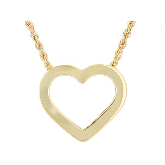 JTV 14k Yellow Gold Heart Necklace