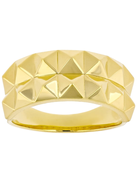 18k Yellow Gold Over Sterling Silver Ring