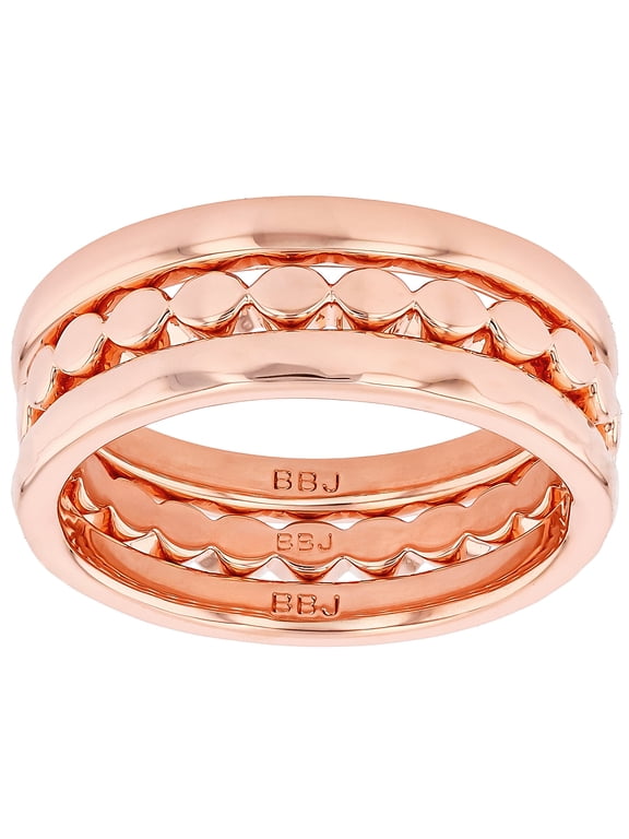 Copper Stackable Ring Set of 3