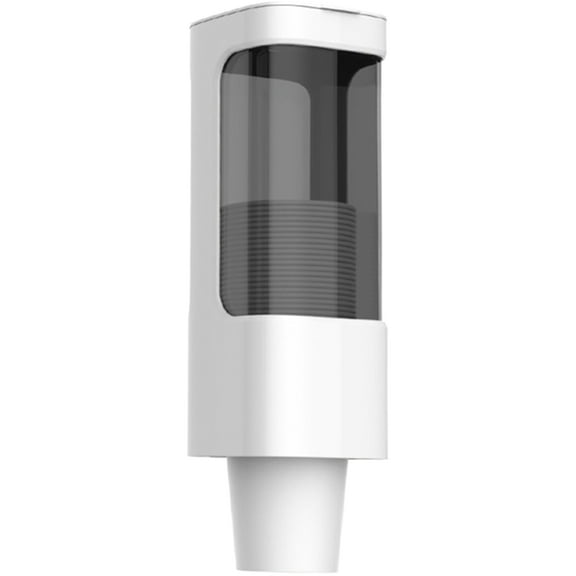 JTWEB 2PCS Wall Mounted Paper Cup Dispenser, Pull Type Holder, Fits 3oz 5oz Small Disposable Cups, Bathroom Cup Dispenser for Home Hospital Office Gym