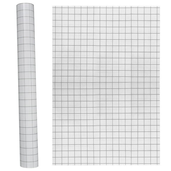 JTWEEN 11.8 x 39.4in Transfer Tape Roll with Blue/Grey Alignment Grid Application Transfer Tape for Silhouette Cameo Decals Signs Positioning Transfer Film for Door Wall Windows