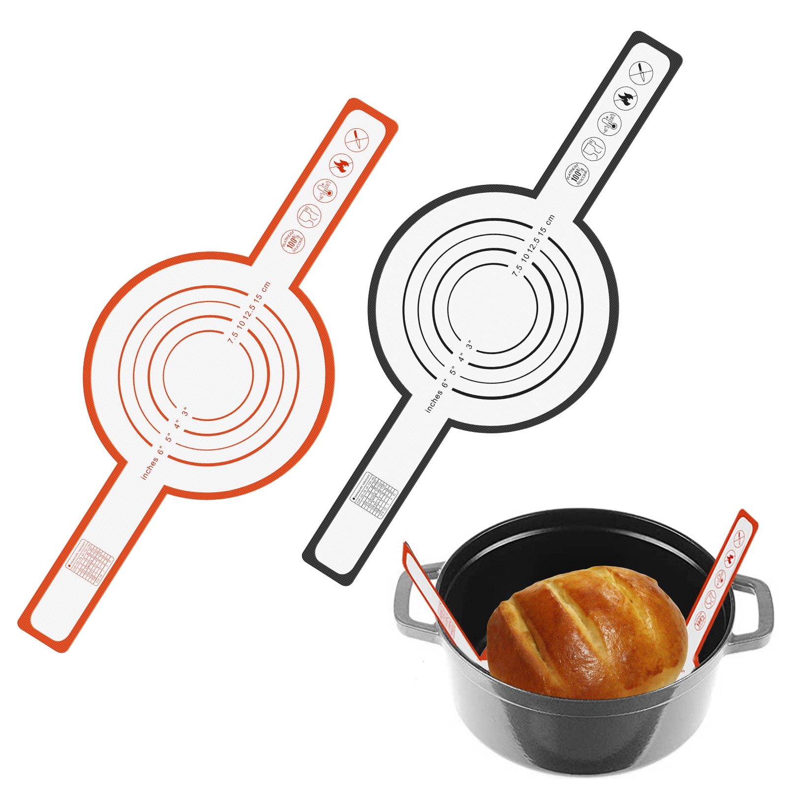 2PCs Silicone Baking Mat