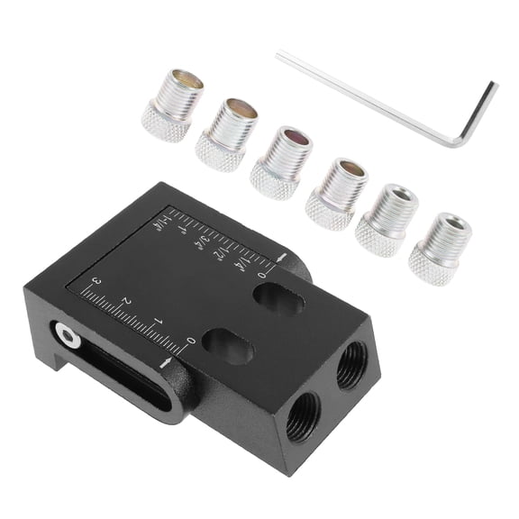 JTWEEN 8/15/16pcs Pocket Hole Jig Kit 15 Degree Dowel Drill Joinery Kit 6/8/10mm Drive Adapter for Angle Drilling Holes Woodworking Drill Guides Joint Angle Wood Jointing Tool Carpentry Locator