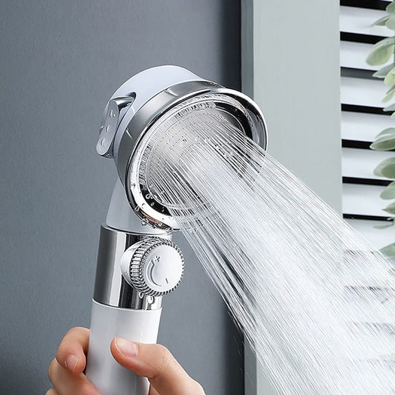 JTWEEN Handheld Shower Head,3-SettingPressurized Shower Head,High Pressure Shower Heads,Universal Shower Head with Easy Click Button 3 Mode Function Spray for Adults Children Pets Home and Gym Use