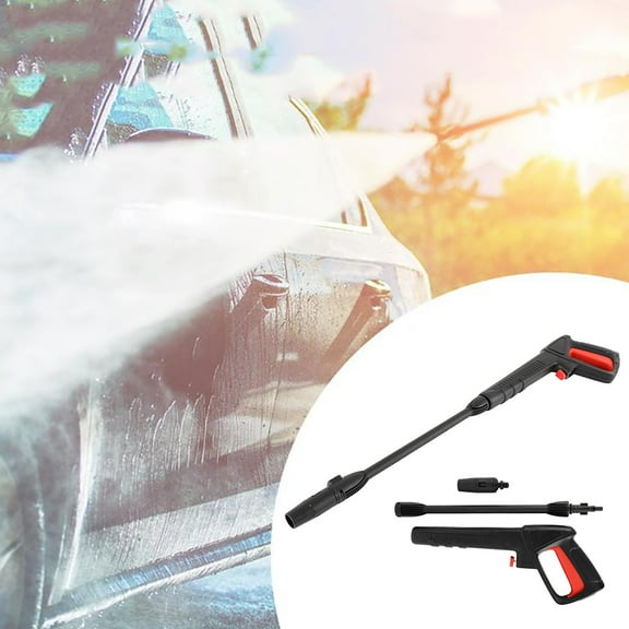 JTWEEN High Pressure Washer Gun, Power High Pressure Water Gun with Spray Nozzle Tip Car Washer Gun Fit for Black,Decker Quick Connect Scrubber Hose