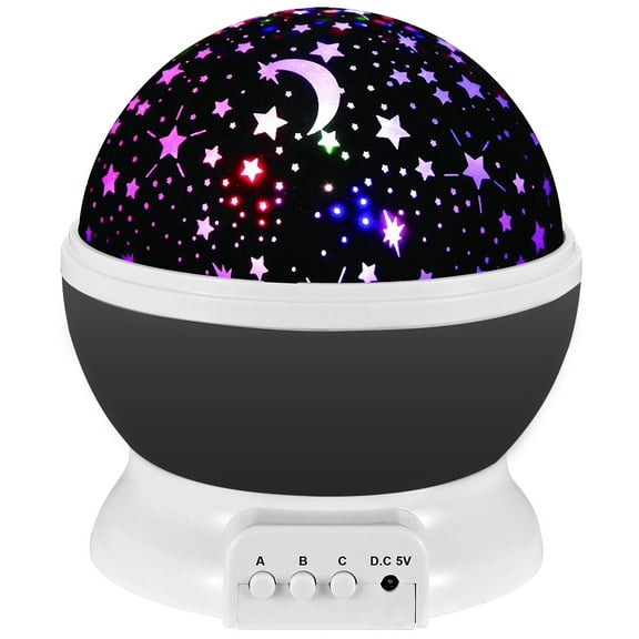 JTWEEN Starry Sky Night Light Projector LED Night Lamp Projector with Battery Powered USB Charged Night Light Projector for Children's Room Weddings Birthdays Parties Decoration ( Blue/Pink/Black )
