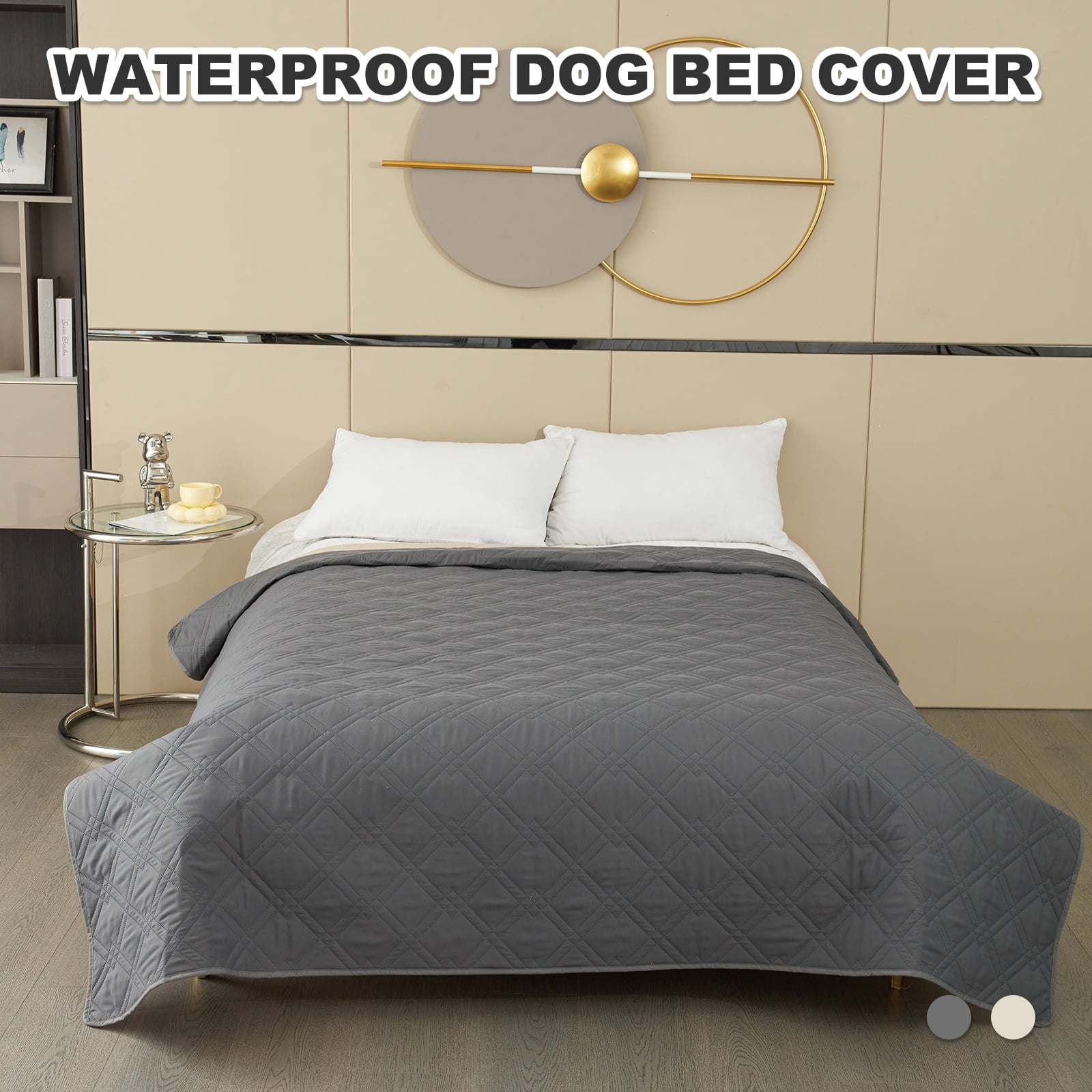 JTWEEN pet waterproof bedspread,Waterproof & Non Slip Quilted Twill Mattress Furniture Protector