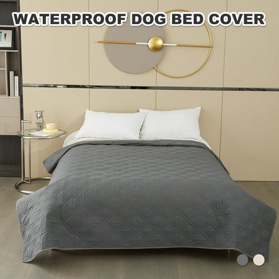 JTWEEN pet waterproof bedspread,Waterproof & Non Slip Quilted Twill Mattress Furniture Protector Cover,microfibre padding,anti-slip silicone granules Bedspread Bedding