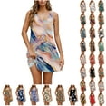 thumbnail image 1 of JTZGDY Dresses for Women Girls Cute Summer Floral Pattern Print Sleeveless Scoop Neck Tank Dress Loose Flowy Beach Sundress with Pockets Yellow XL, 1 of 8