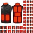 thumbnail image 1 of JTZGDY Heated Vest for Women Sleeveless Lightweight Full Zip up Heart/Christmas Tree Pattern Printed Heated Vest Thick Warm Outwear Jackets for Winter Outdoor Hunting Skiing Camping C-Red XXXXXL, 1 of 9