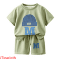 thumbnail image 1 of JTieacloth 2Pcs Fall Outfits Sets Boys Outfits & Sets Casual Comfortable Round Neck Summer Outfit For Toddler And Kids Daily Wear Outdoor Play Vacation School,Sizes 7 Years(Green), 1 of 6