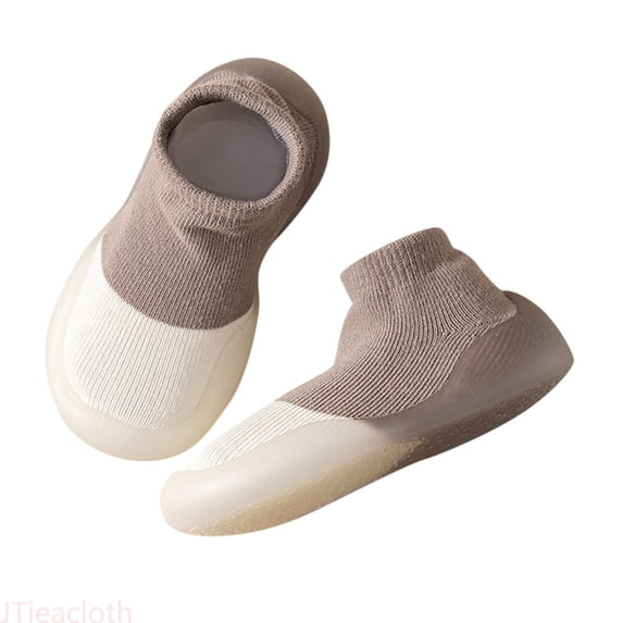 JTieacloth Baby Girls Shoes Rubber Sole Non Slip Indoor Walking Shoes Infant Girls First Walking Floor Shoes For Casual School,Sizes 8 Little Kid