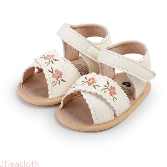 JTieacloth Baby Sandals For Girls Soft Sole Shoes Breathable Casual Walking Shoes For 0 18 Months Toddlers Summer Sandals,Sizes 6 Toddler(12-18 Months)