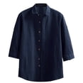 thumbnail image 1 of JTieacloth Beach Summer Shirt Men's Casual Shirt Comfortable Breathable Daily Wear Relaxed Fit Design Spring Summer Outdoor Activities Blue, 1 of 2