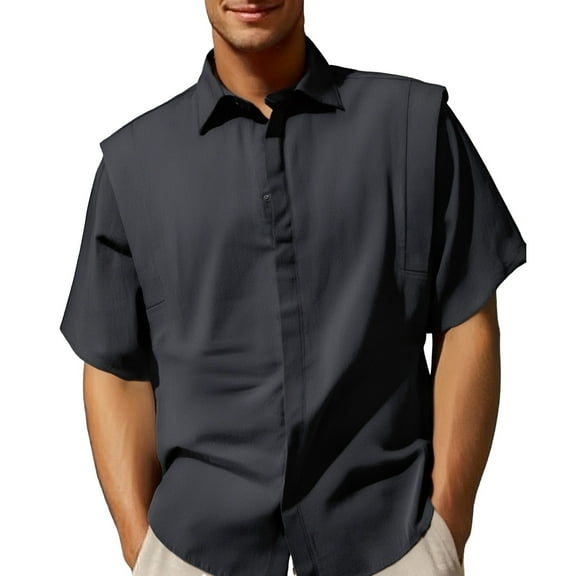 JTieacloth Big Mens T Shirts Men's Casual T Shirts For Everyday Wear Short Sleeve Classic Fit Top Versatile Solid Color Design Comfortable Summer And Autumn Shirt For Easy Pairing With Shorts