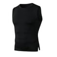 thumbnail image 1 of JTieacloth Big Shirt Mens Fashion Casual Tight Sports Fitness Elastic Sleeveless Vest, 1 of 4