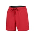 thumbnail image 1 of JTieacloth Big and Tall Shorts for Men Men's Casual Shorts Summer Loose Fit Comfortable Breathable Beach Outdoor Sports Everyday Wear Lightweight Soft Fabric,Red, 1 of 4