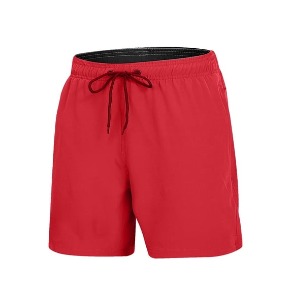 JTieacloth Big and Tall Shorts for Men Men's Casual Shorts Summer Loose Fit Comfortable Breathable Beach Outdoor Sports Everyday Wear Lightweight Soft Fabric,Red