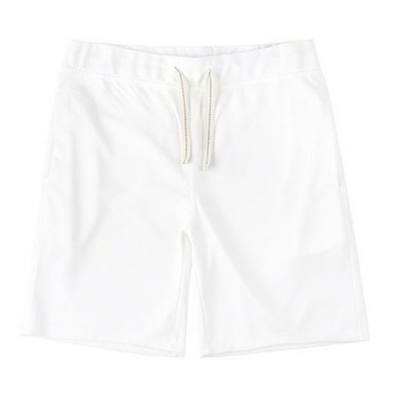 JTieacloth Big and Tall Sizes Men's Casual Shorts Comfortable Loose Fit For Outdoor Relaxation Ideal For Summer And Fall,White