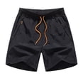 thumbnail image 1 of JTieacloth Big and Tall Sizes Men's Summer Quick Drying Shorts Beach Shorts Sweatpants,Black, 1 of 2