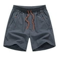 thumbnail image 1 of JTieacloth Big and Tall Sizes Men's Summer Quick Drying Shorts Beach Shorts Sweatpants,Gray, 1 of 2