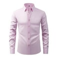 thumbnail image 1 of JTieacloth Business Casual Shirt Men's Dress Shirt Non Wrinkle Business Casual Plus Size Shirt For And Everyday Wear Pink, 1 of 2