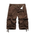 thumbnail image 1 of JTieacloth Cargo Shorts for Men Men's Casual Cargo Shorts Big And Tall Relaxed Fit Pocket Work Shorts Comfortable Summer Outdoor Short Pants,Brown, 1 of 2