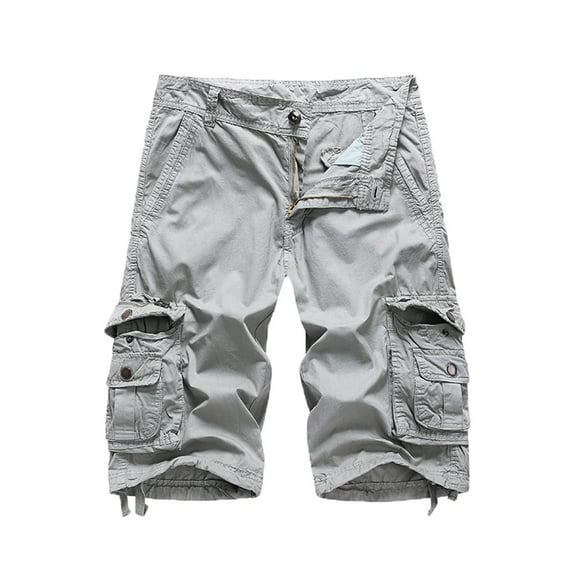 JTieacloth Cargo Shorts for Men Men's Casual Cargo Shorts Big And Tall Relaxed Fit Pocket Work Shorts Comfortable Summer Outdoor Short Pants,Gray