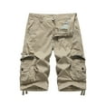 thumbnail image 1 of JTieacloth Cargo Shorts for Men Men's Casual Cargo Shorts Big And Tall Relaxed Fit Pocket Work Shorts Comfortable Summer Outdoor Short Pants,Yellow, 1 of 2