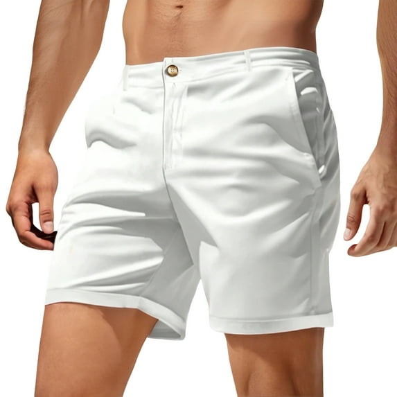 JTieacloth Cargo Shorts for Men Men's Casual Summer Shorts Comfortable Straight Fit For Daily Wear And Outdoor Activities,White