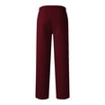 thumbnail image 1 of JTieacloth Casual Loose Drawstring Pants Men's Casual Pants Comfortable Stretch Relaxed Fit Lightweight Breathable Soft Fabric For Everyday Wear And Outdoor Activities Red, 1 of 4