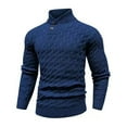 thumbnail image 1 of JTieacloth Casual Mens Sweaters Knit Sweater Coat Fashionable Slim Fit Crewneck Pullover Sweater For Casual Wear And Outdoor Activities(Blue), 1 of 3