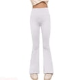 thumbnail image 1 of JTieacloth Casual Pants for Girls Girls High Waist Yoga Pants Korean Style Hem Flared Leggings For Kids Stretchy Soft Comfortable Workout Bottoms,Sizes 3-4 Years, 1 of 6